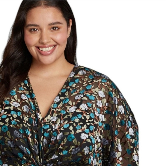 *NWT* Modcloth Dramatic Depths Velvet Burnout Style Dress - Picture 9 of 15